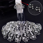 European And American Bridal Headwear With Diamonds - Image 3