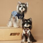 Dog Clothes Striped Polo Shirt Cute Sleeveless Vest