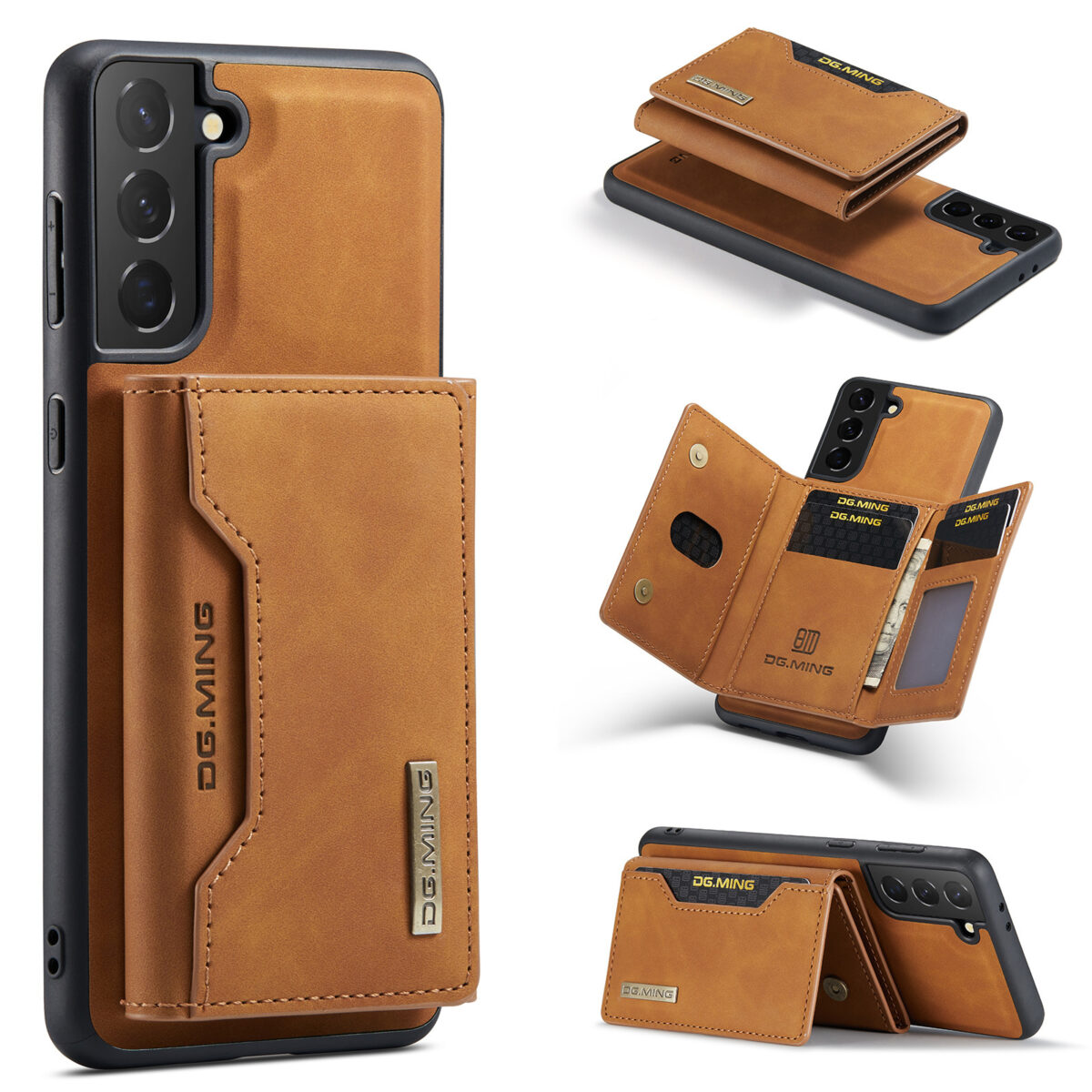 Simple Solid Color Magnetic Card Case - Image 4
