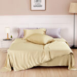 Silk Four Piece Set, Solid Color, Simple Nordic Style - Image 2