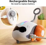 Interactive Cat Toys For Indoor Cats With Upgraded Rechargeable Joystick Remote Control Smart Automatic Moving Cat Toys With Kitten Toys For All Breeds Of Bored Cat Exercise-Blue - Image 6