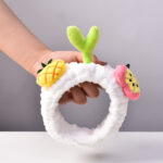 Cartoon Pineapple Bean Sprouts Grass Hair Ring Women's Raw Face Wash Makeup Headband - Image 3
