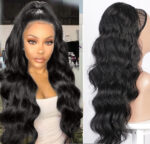 Wig Big Wave Drawstring Ponytail Matte High Temperature Silk Chemical Fiber Wig - Image 2