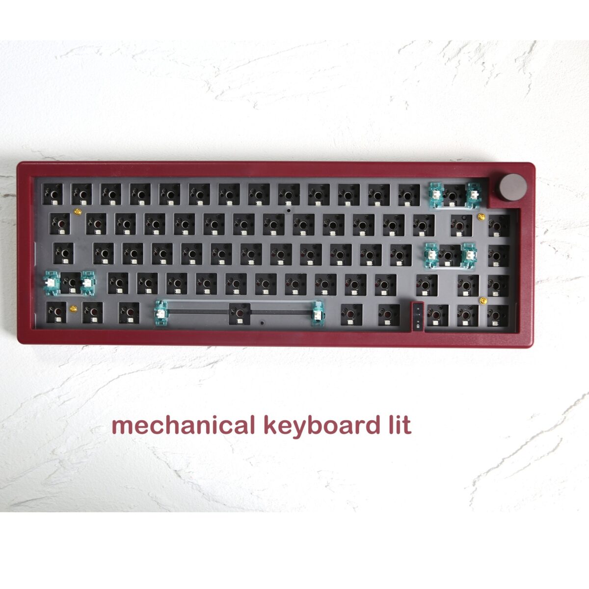 Three-model Customized DIY With Knob Support Hot Plug RGB Backlit Mechanical Keyboard Kit - Image 5