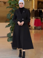Elegant Mid-length Robe Trench Coat - Image 6