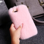 Compatible with Apple, New iphone7 plus mobile phone shellx Rex fur plush luxury fur protective sleeve fashionista - Image 6