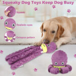 Dog Snuffle Toy Dog Plush Octopus Toys, Dog Puzzle Games Interactive Puppy Toys Chew Toys Slow Feeding Games - Image 2