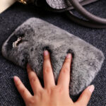 Compatible with Apple, New iphone7 plus mobile phone shellx Rex fur plush luxury fur protective sleeve fashionista