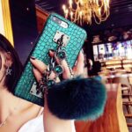 Compatible With  Compatible With  Mobile Phone Case Fox Fur Ball Studded Anti-fall Protection Cover - Image 5