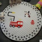 Explosion models Ins cotton car storage mat storage toy mats Round outing children climbing mat storage bag - Image 8
