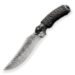 Damascus Steel Handmade High Hardness Outdoor Wilderness Survival Knife - Image 5