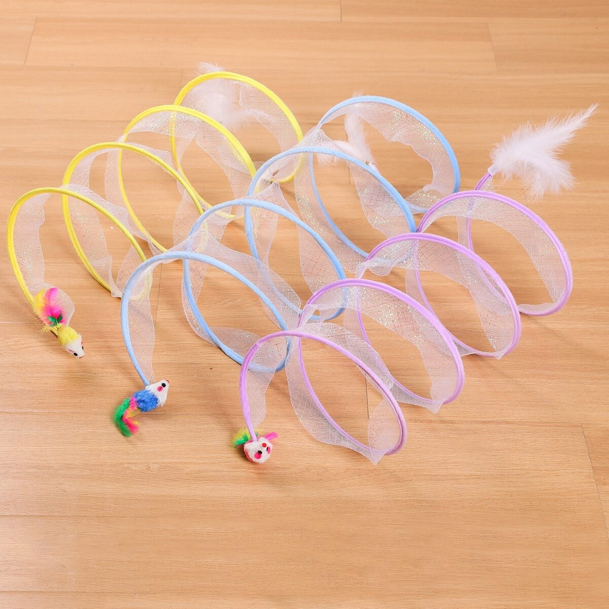 Pet Cat Tunnel Self-Hi Relieving Stuffy Cat Toy Channel Kittens Supplies - Image 1