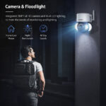 Graffiti 4G Outdoor Surveillance Camera Courtyard Lighting