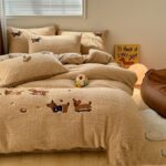 Four-piece Cashmere Winter Cartoon Extra Thick - Image 6