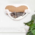 Cat Climbing Frame Wall-mounted Solid Wood Cat Wall-mounted Hanging Scratching Pole Cat Hammock Stairs - Image 9