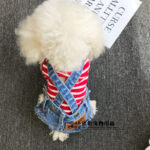 All-match Suspender Pants Pet Clothes Dog Denim Pants - Image 3