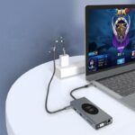 15-in-1 type-c docking station 10w wireless charging - Image 3