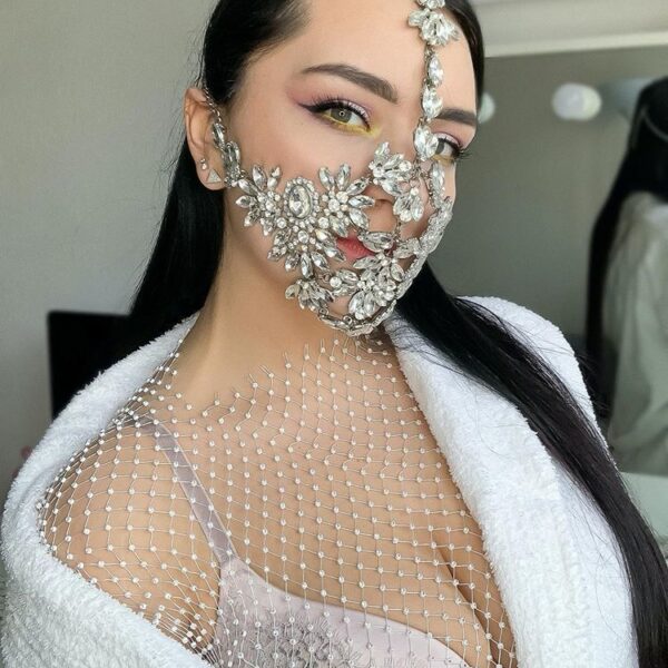 Rhinestone mask