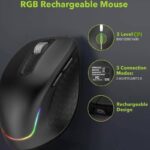 Wireless Bluetooth Dual-mode Charging Keyboard And Mouse Combination Suit Mute Ergonomic - Image 3
