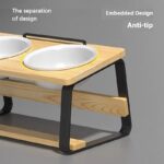 Ceramic Double Bowl Pet Water Feeding Bowl Protect Cervical Spine Cat Food Holder - Image 3