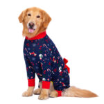 Anti-fur Pajamas Bow Decoration Big Dog Four-legged Pet Clothing - Image 6