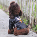 Pet Small Dog Sticker Embroidered Eagle Leather Jacket - Image 5