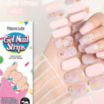 Semi-cured Gel Ice Transparent Nude Color Nail Stickers - Image 8