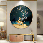 Diamond Painted Deer Living Room Crystal Living Room Tiled Cross Stitch - Image 3