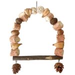 Wooden Parrot Swing Natural Log Bird Stand Pole Perched Wooden Mountain Parrot Toys - Image 6