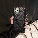 Xiaoxiangfeng Diagonal Leather Card Phone Case With Chain Protection Cover - Image 5