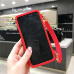Fashionable Diagonal Chain Lanyard Silicone Phone Case - Image 9
