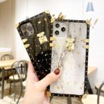 Compatible with Apple , Marbled Gold Foil Epoxy Phone Case - Image 2