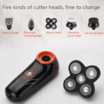 USB5 head blade floating electric shaver - Image 6