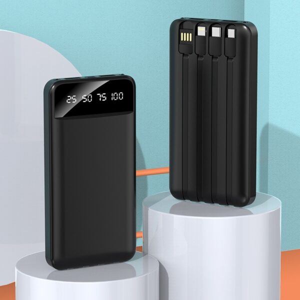 Fast Charge With Cable Power Bank 20000 MA Large Capacity Mobile Supply
