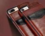 Compatible with Apple, iPhonex bracket phone case S7 classic crazy horse pattern multi-function card holder holster - Image 4