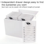 White Acrylic Eyelash Storage Box - Image 2