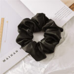 Satin Cloth Large Intestine Circle Hair Tie Set Solid Color - Image 4
