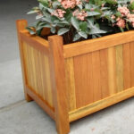 Solid Wood Flower Box Commercial Street Landscape Road Plant Flowerpot Container - Image 3