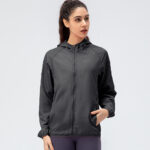 Women's Outdoor Sports Skin Trench Coat Waterproof Windproof Lightweight Breathable Quick-drying - Image 8