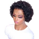 Cut Real Hair Front Lace Wig - Image 5