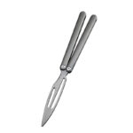 S Titanium Alloy Butterfly Knife Unopened Folding Fancy Hand Knife - Image 3