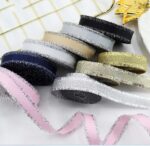 Gift Packaging Wedding Rib Gold And Silver Color Fringe With Bowknot Decorative Baking Ribbon Multicolor - Image 2