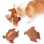 Roast Turkey Vegetable Sniff Hide Food Leakage Training Play Plush Toy - Image 2