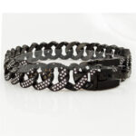 Stainless Steel Casting Sub-Black And White Diamond Dog Necklace Dog Necklace - Image 5