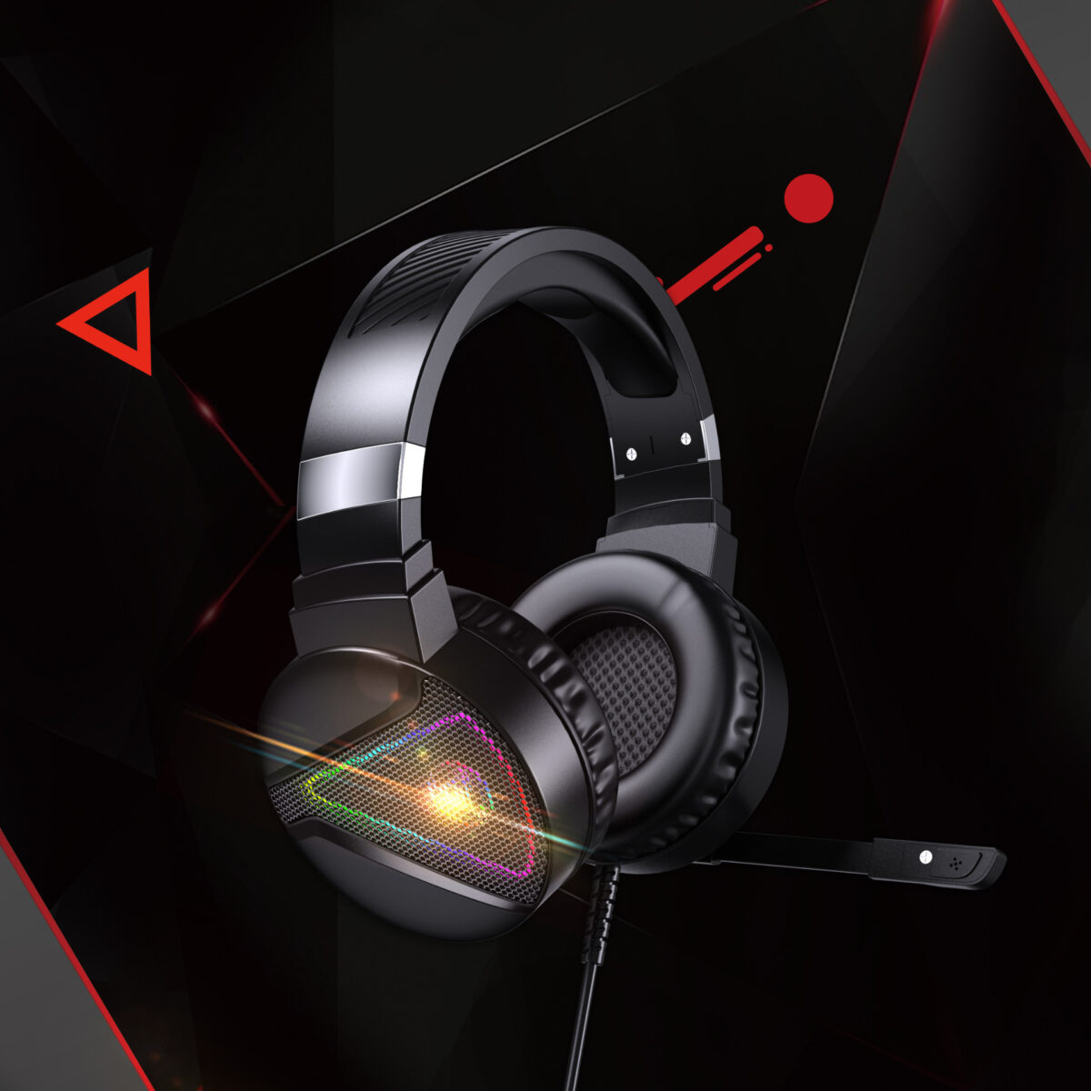 RGB Luminous ABS Headset - Image 10