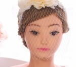 Bridal Wedding Veil Small Top Hat Headband Exaggerated Three-dimensional Flower - Image 5