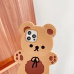 Teddy Bear Mobile Phone Case Cartoon Anti-drop Soft Silicone - Image 4