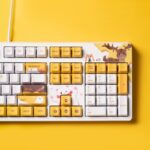 Black Jue Hairy Wired Mechanical Keyboard Cherry Key Cap Esports Game Typing - Image 3