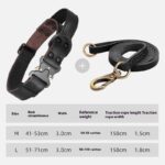 Leather Explosion-proof Large Dog Bandana Leather Pulling Rope - Image 3