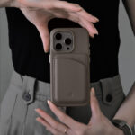 Original Design Elephant Gray Litchi Grain Leather Magnetic Phone Case - Image 10